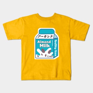 Almond Milk Dairy Free Vegan Milk Kids T-Shirt